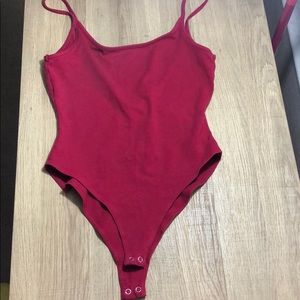 Red body suit
